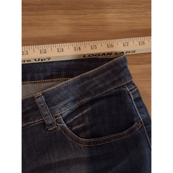 STITCH STAR JEANS Women's 14 Embroidered Floral Boho Cropped 34x24 - Picture 8 of 10